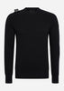 MA.Strum Truien Milano knit crew neck - jet black