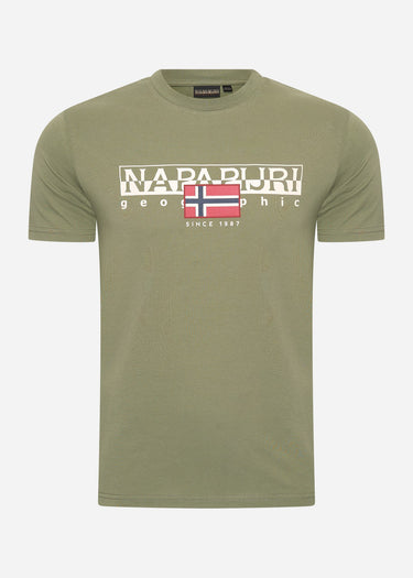 Napapijri T-shirts Aylmer t-shirt - green lichen