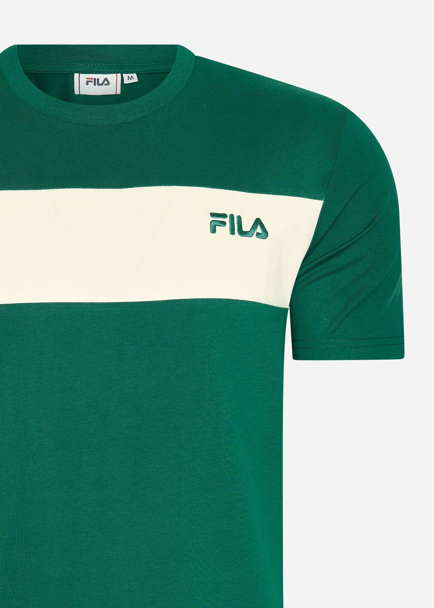 Fila T-shirts Lankaran blocked tee - aventurine antique white