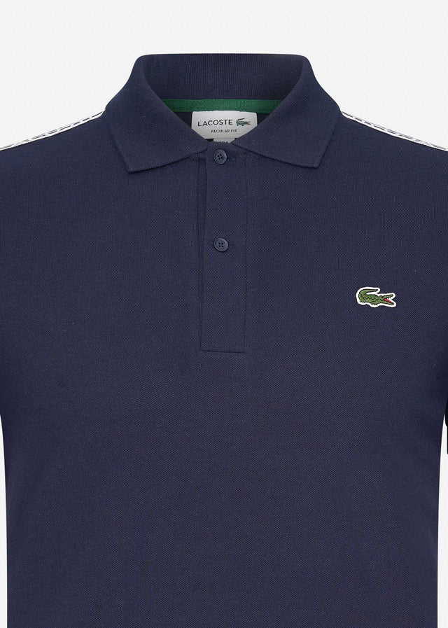 Lacoste Polos Contrast stripe polo - navy blue