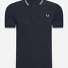 Fred Perry Polo's Twin tipped fred perry shirt - nvy slvbl wrmgre