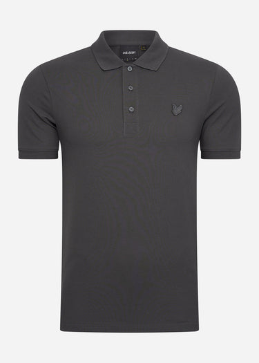 Lyle & Scott Polo's Tonal eagle polo shirt - gunmetal