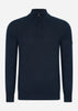 Barbour International Truien Cotton half zip knit - international navy