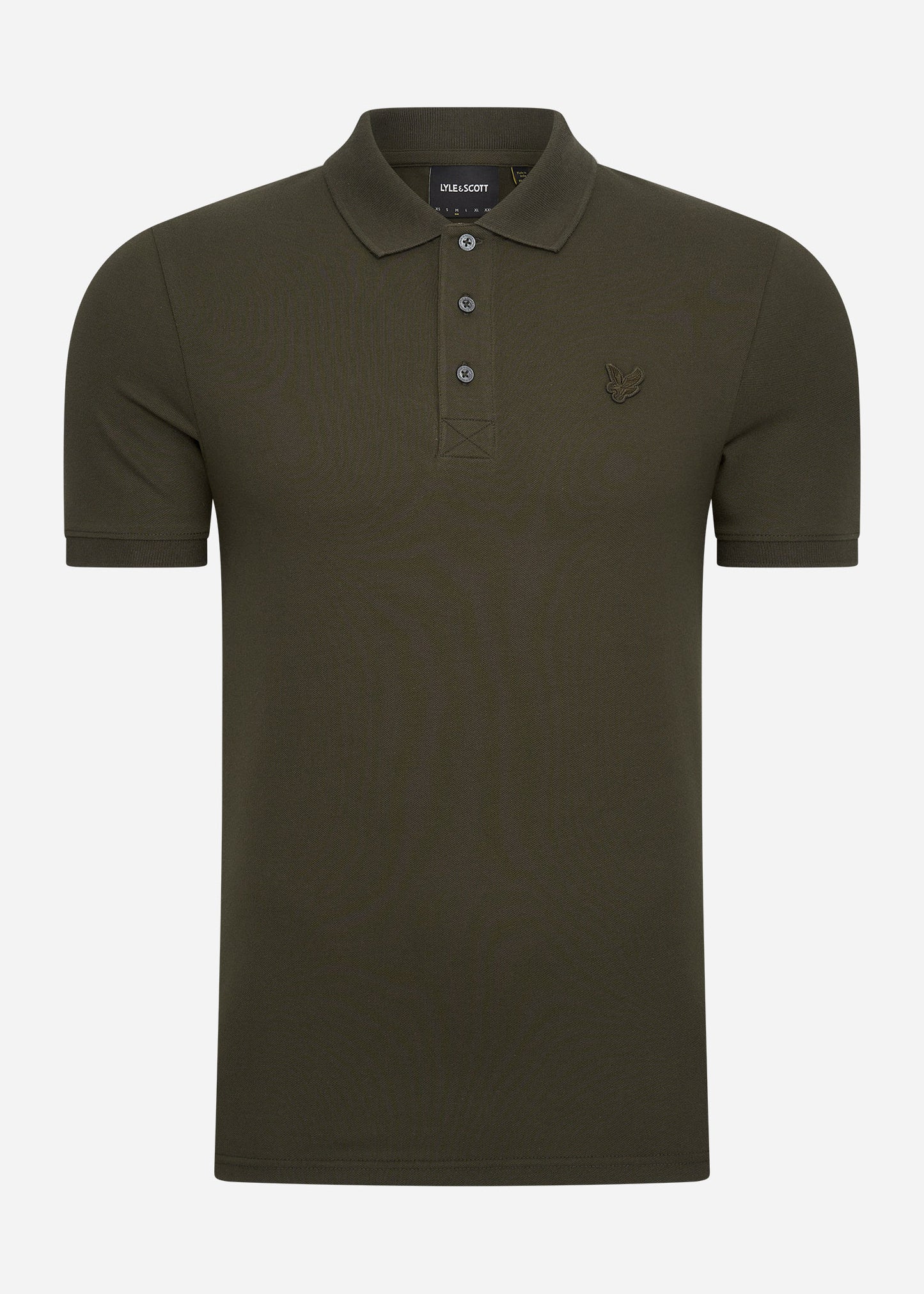 Lyle & Scott Polo's Tonal eagle polo shirt - olive