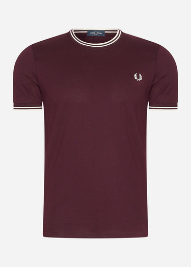 Fred Perry T-shirts Twin tipped t-shirt - oxblood