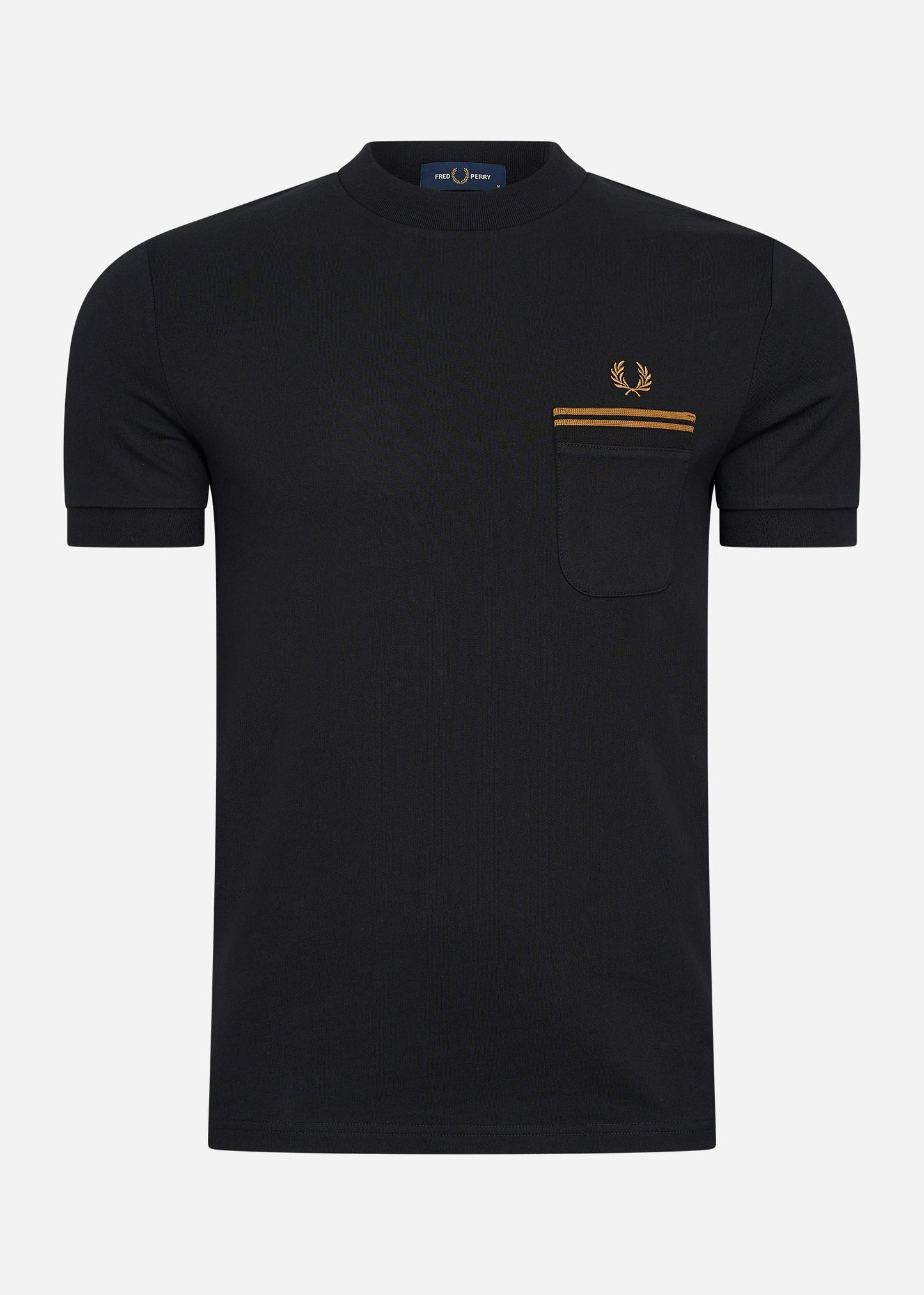 Fred Perry T-shirts Loopback jersey pocket t-shirt - black
