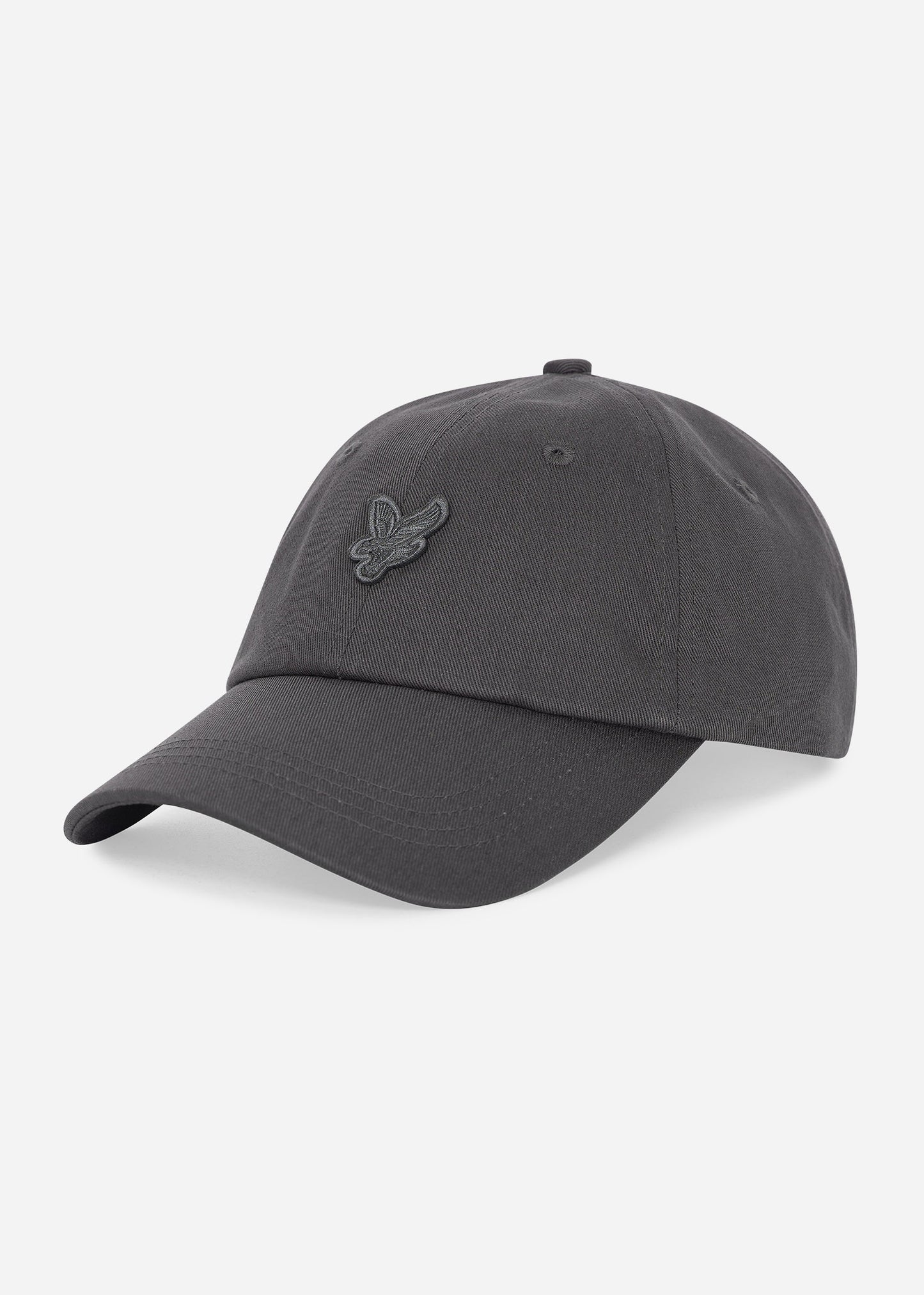 Lyle & Scott Petten Tonal eagle baseball cap - gunmetal