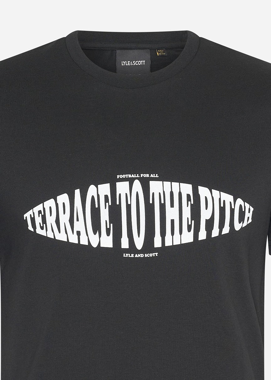 Lyle & Scott T-shirts Terrace graphic - jet black