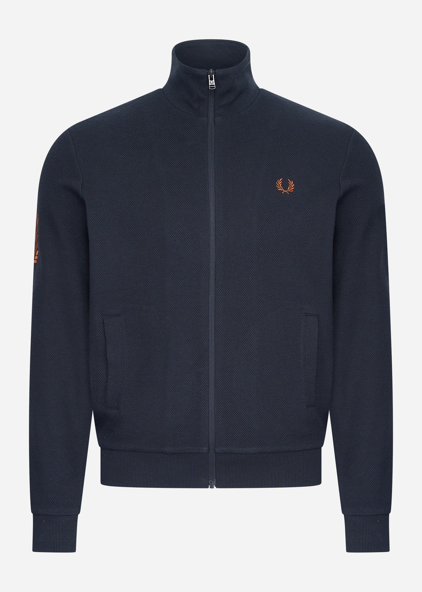 Fred Perry Vesten Laurel wreath sleeve track jacket - navy