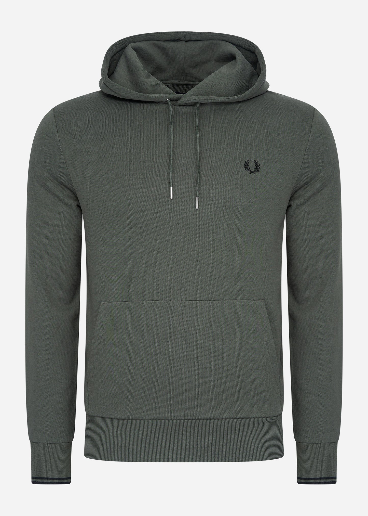 Fred Perry Hoodies Tipped hooded sweatshirt - field green