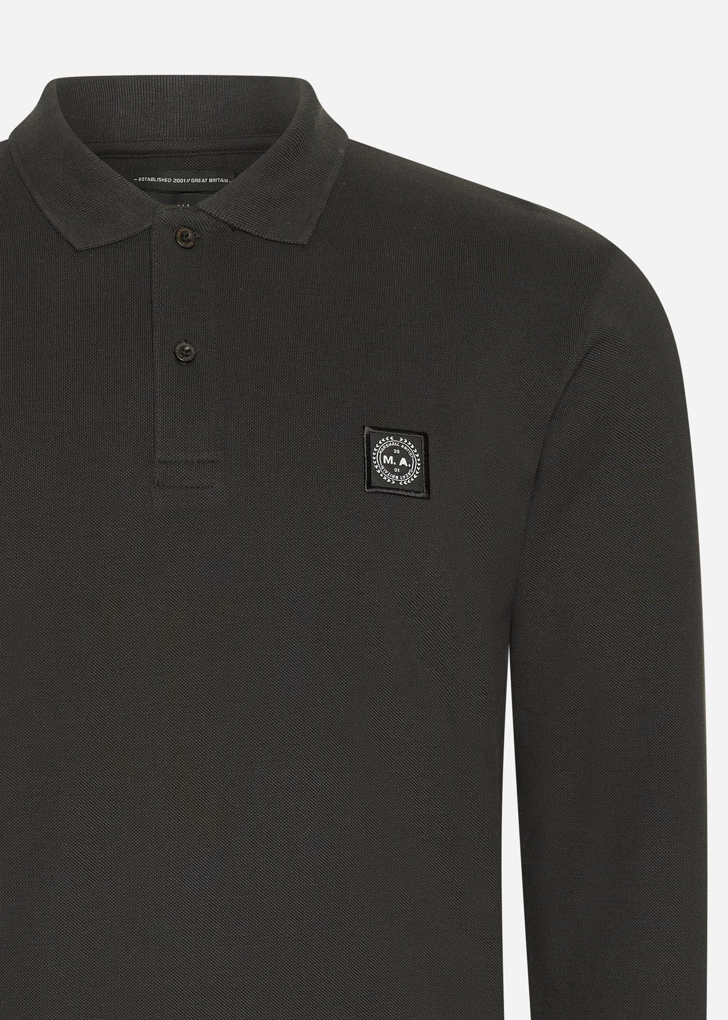 Marshall Artist Longsleeve Polo's Siren ls polo - black