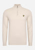 Lyle & Scott Truien Cotton merino quarter zip jumper - taupe