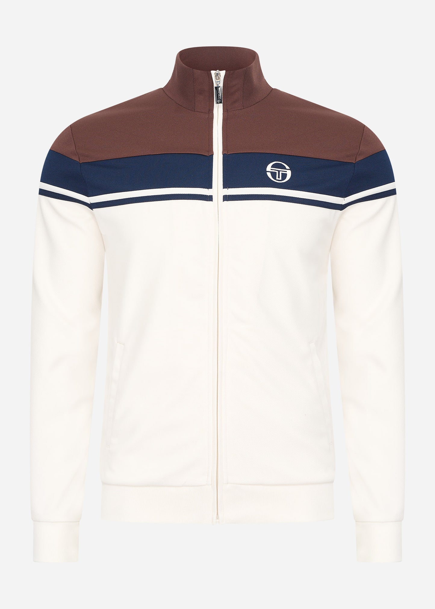 Sergio Tacchini Vesten Damarindo track top - gardenia deep mahogany