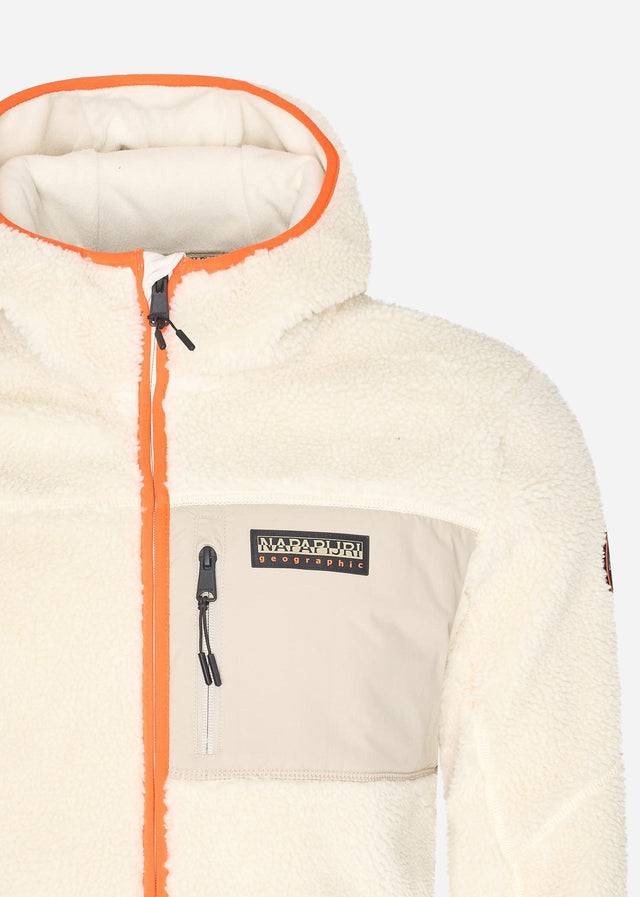 Napapijri Jackets Yupik full zip hoodie - whitecap gray