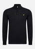 Lyle & Scott Truien Premium quarter zip merino mix - jet black