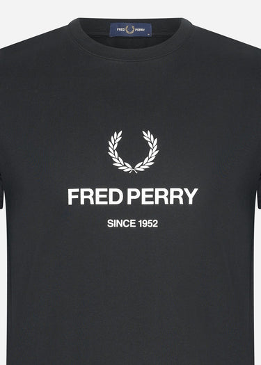 Fred Perry T-shirts  Fred perry graphic t-shirt - black