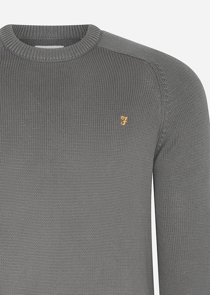 Farah Truien Sweater kingsbury crew sweat - charcoal