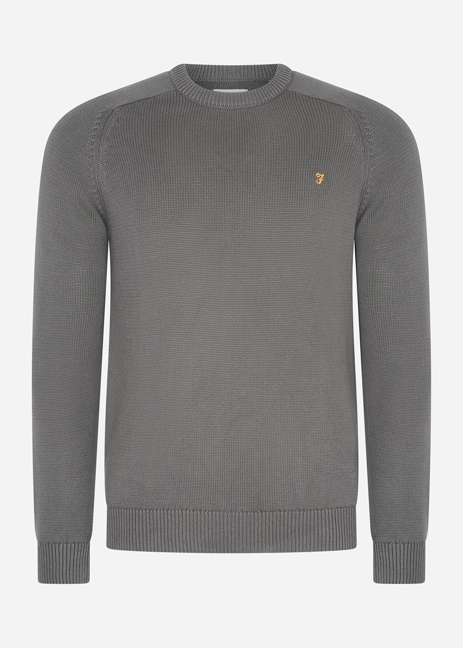Farah Truien Sweater kingsbury crew sweat - charcoal