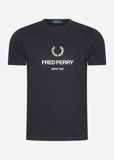 Fred Perry T-shirts  Fred perry graphic t-shirt - black