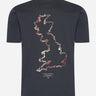 Marshall Artist T-shirts UK ism map t-shirt - navy