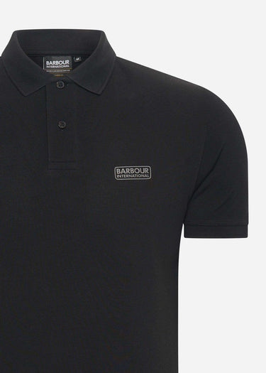 Barbour International Polo's  Essential polo shirt - black pewter
