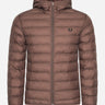 Fred Perry Jassen Hooded insulated jacket - carrington-road-brick