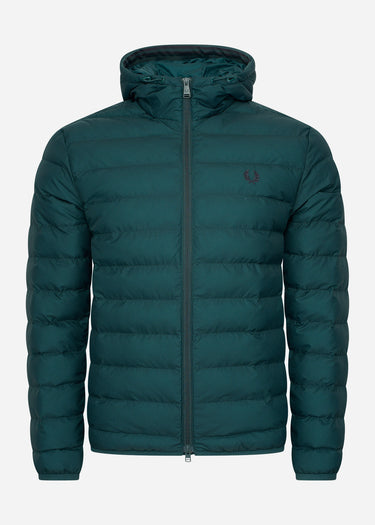 Fred Perry Jassen Hooded insulated jacket - petrol blue