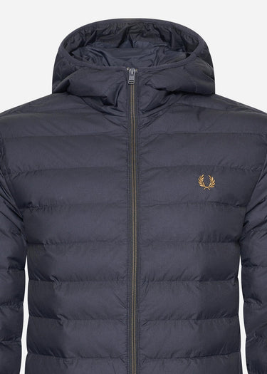 Fred Perry Jassen  Hooded insulated jacket - navy