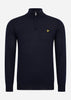 Lyle & Scott Truien Premium quarter zip merino mix - dark navy