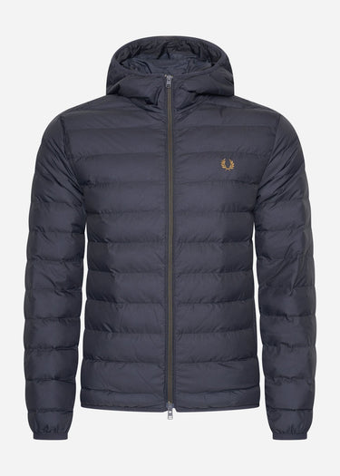 Fred Perry Jassen  Hooded insulated jacket - navy