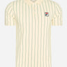 Fila Polo's Luckenwalde polo shirt - antique white aventurine striped