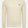 Fred Perry Truien Waffle stitch jumper - oatmeal