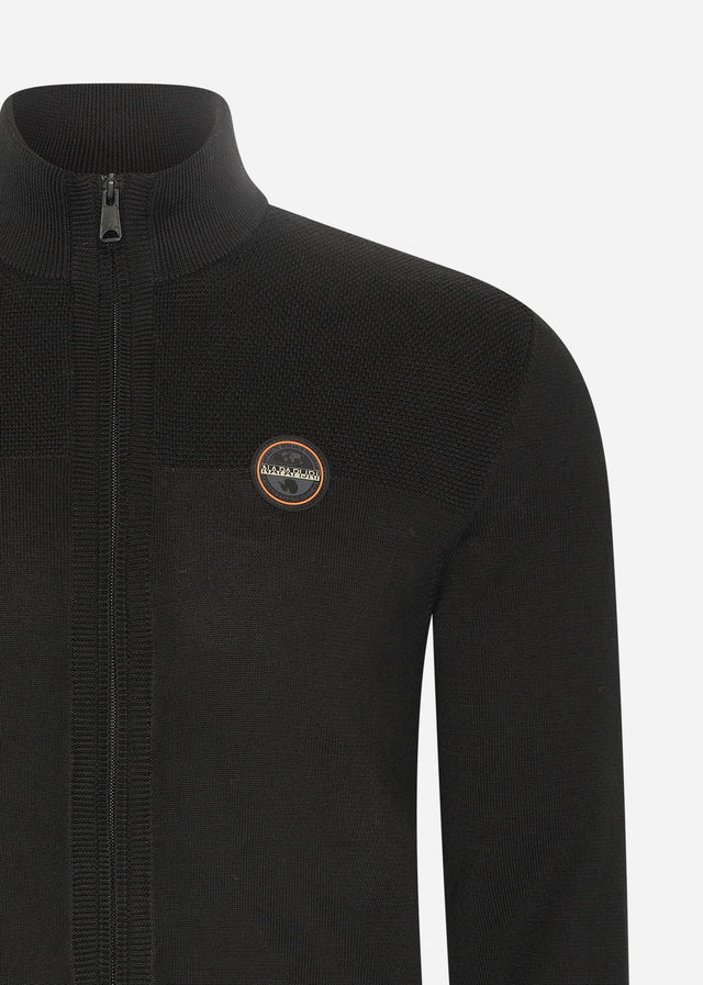 Napapijri Cardigans Derri full zip vest - black