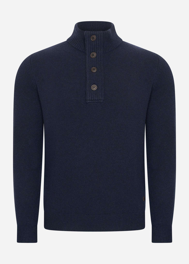Barbour Truien Patch half zip - navy