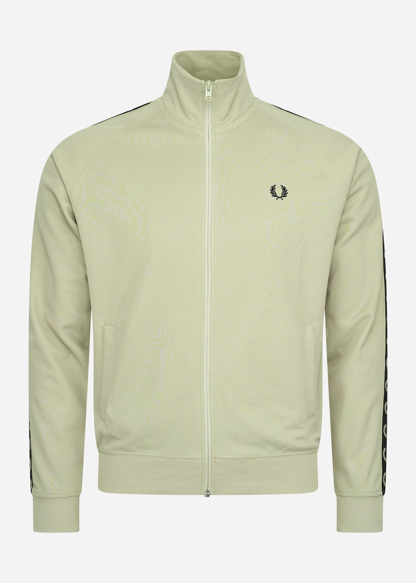 Fred Perry Vesten Contrast tape track jacket - light oyster black