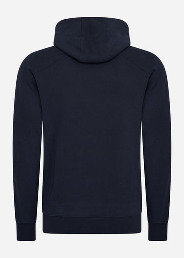 MA.Strum Hoodies Chest print overhead hoody - ink navy