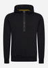 Barbour International Hoodies Badge half zip hoodie - black