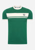 Sergio Tacchini T-shirts Master tee - green white