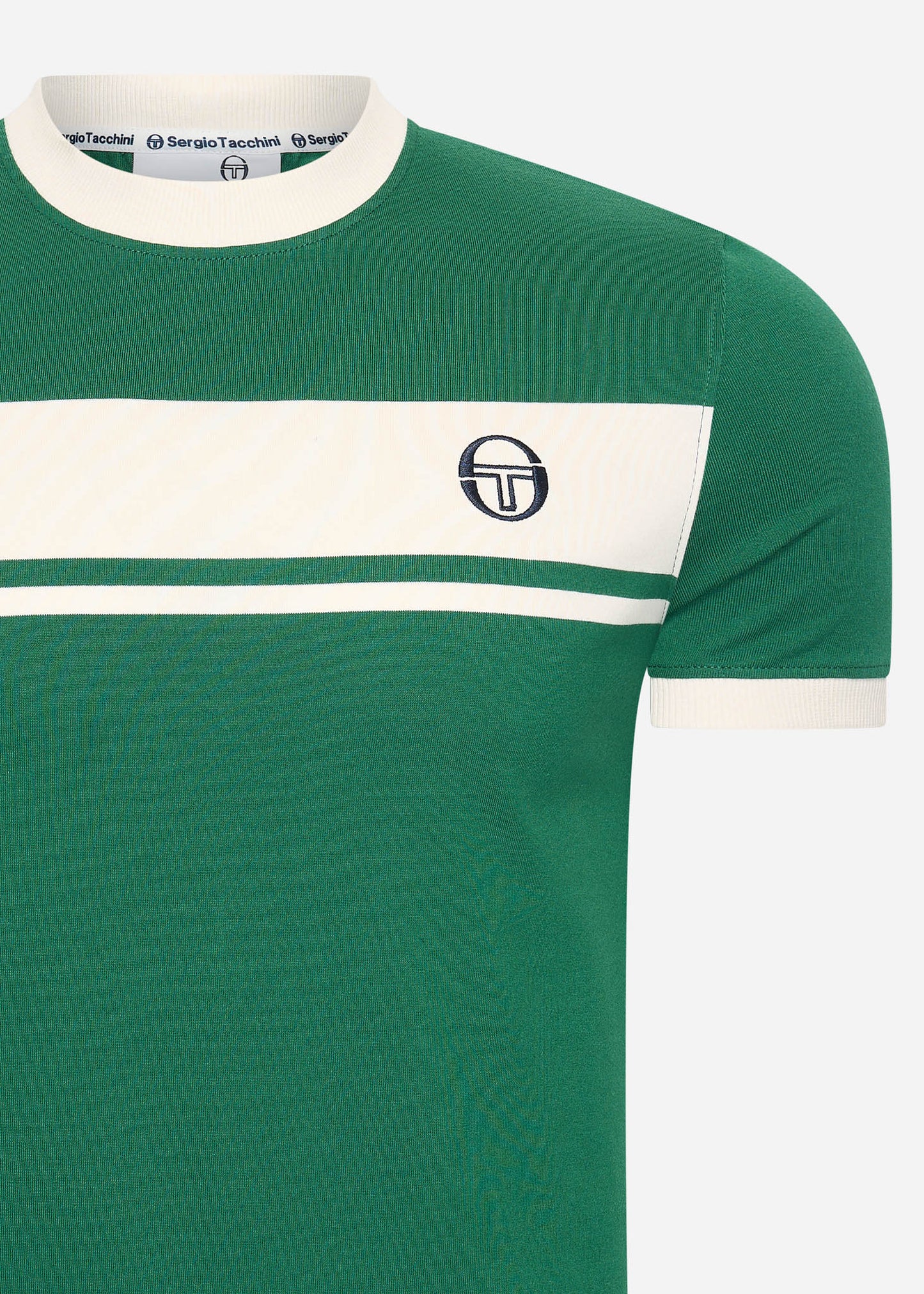 Sergio Tacchini T-shirts Master tee - green white
