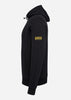 Barbour International Hoodies Badge half zip hoodie - black