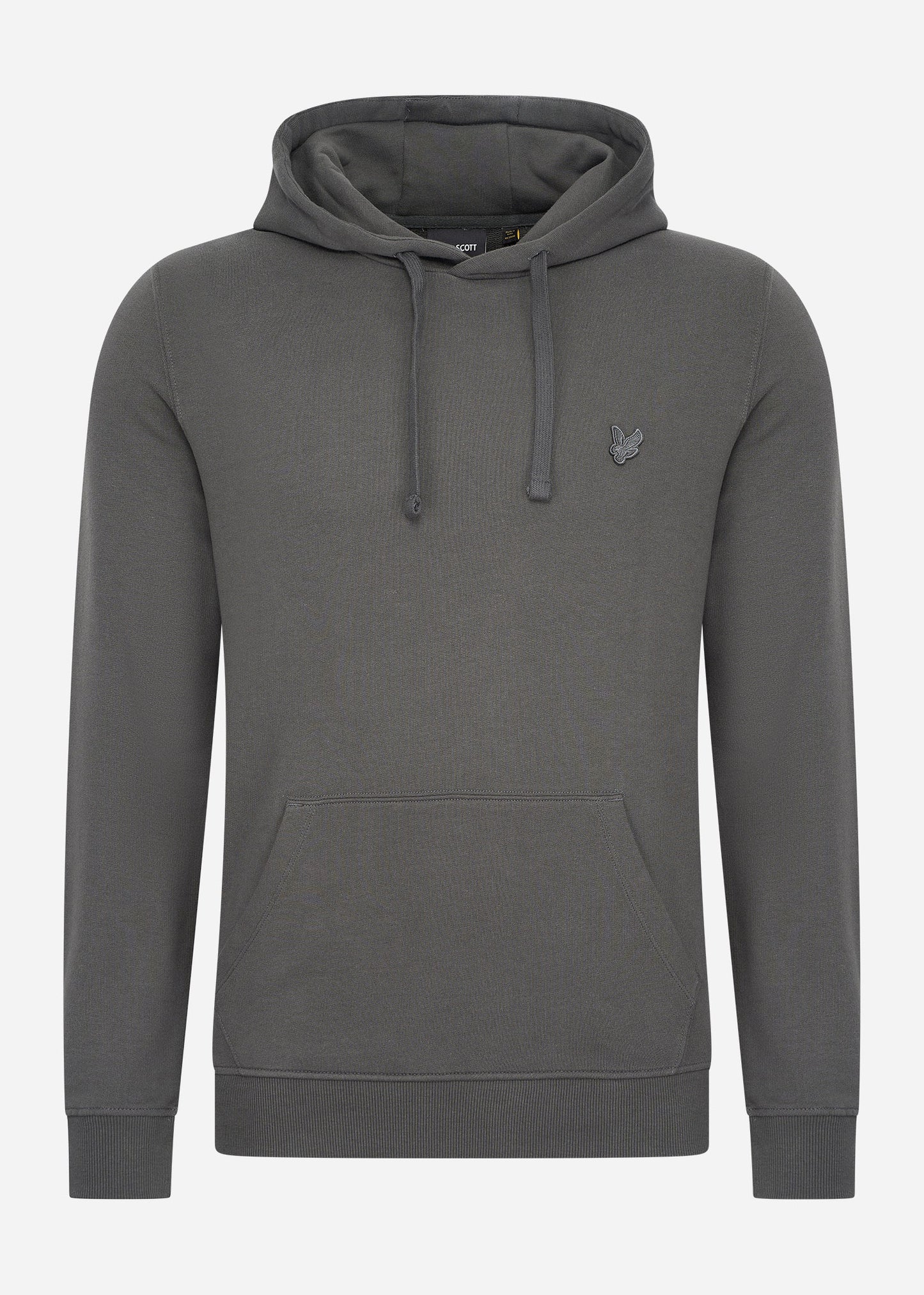 Lyle & Scott Hoodies Tonal eagle pullover hoodie - gunmetal