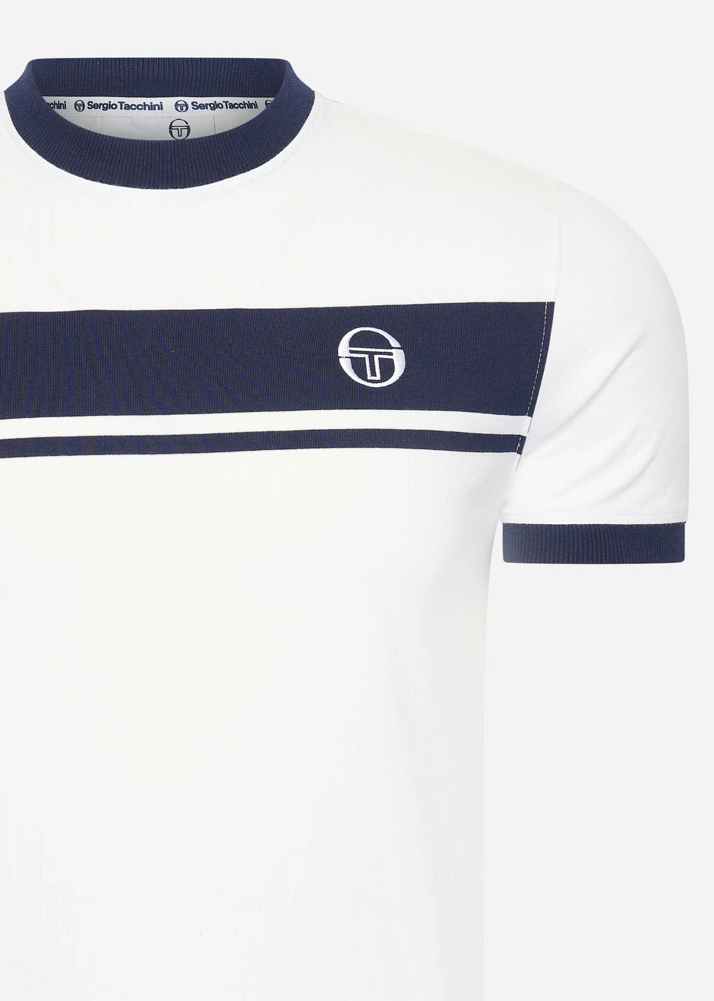 Sergio Tacchini T-shirts Master tee - white blue
