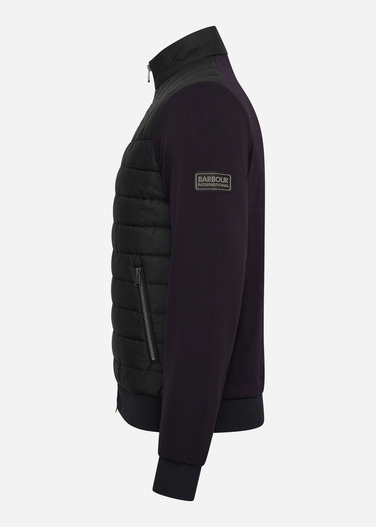 Barbour International Truien Counter quilted sweat - black
