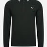 Fred Perry Longsleeve Polo's LS twin tipped shirt - night green snow white