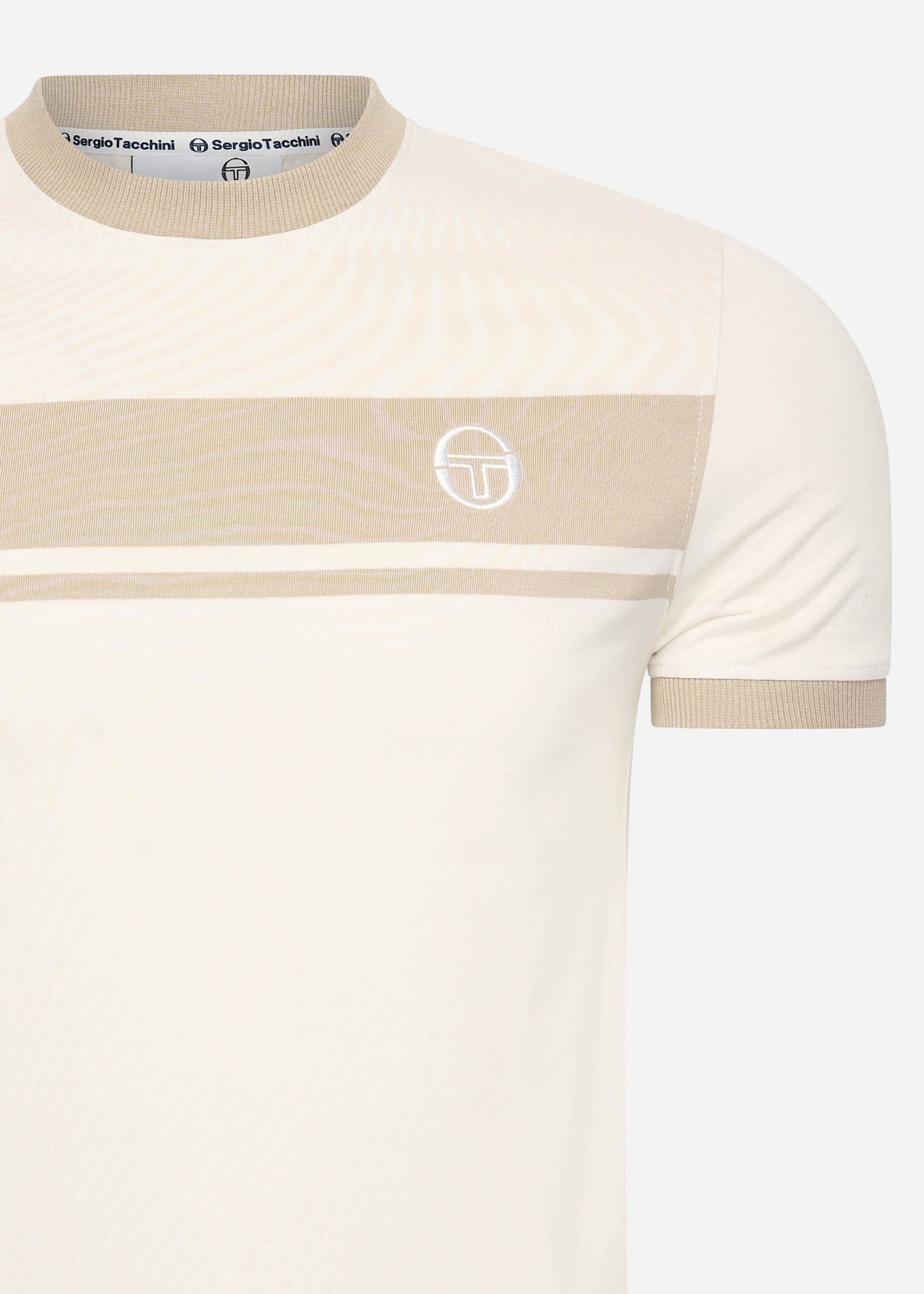 Sergio Tacchini T-shirts Master tee - white beige