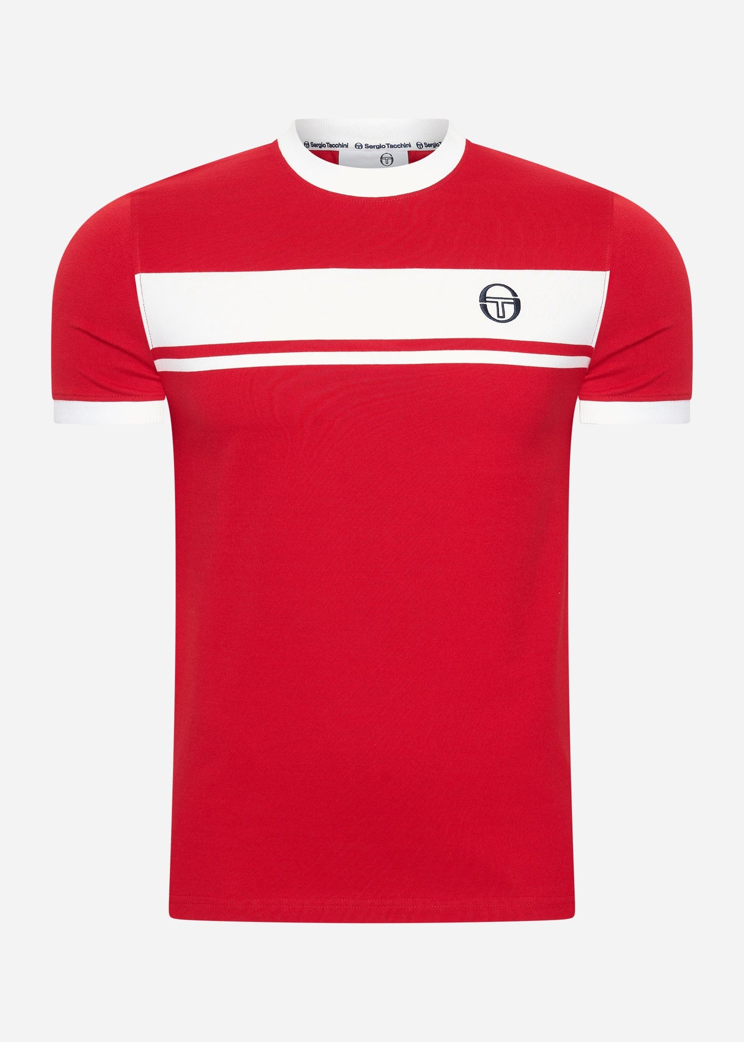 Sergio Tacchini T-shirts Master tee - red white