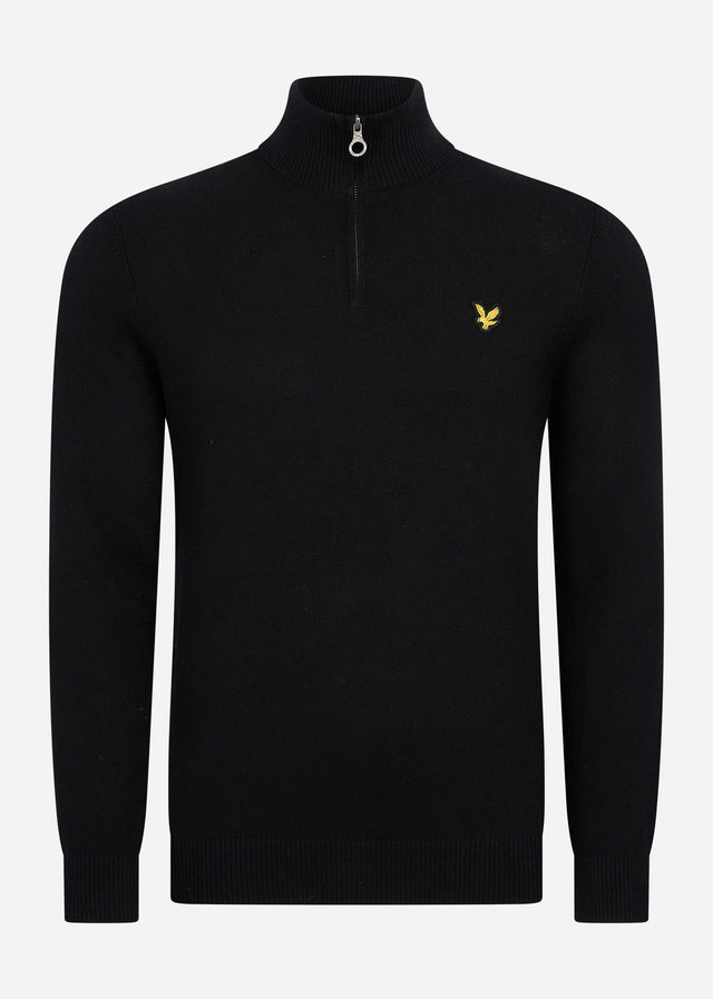 Lyle & Scott Truien Bundle 3 packcotton merino quarter zip jumper - jet black - dark navy - mid grey marl