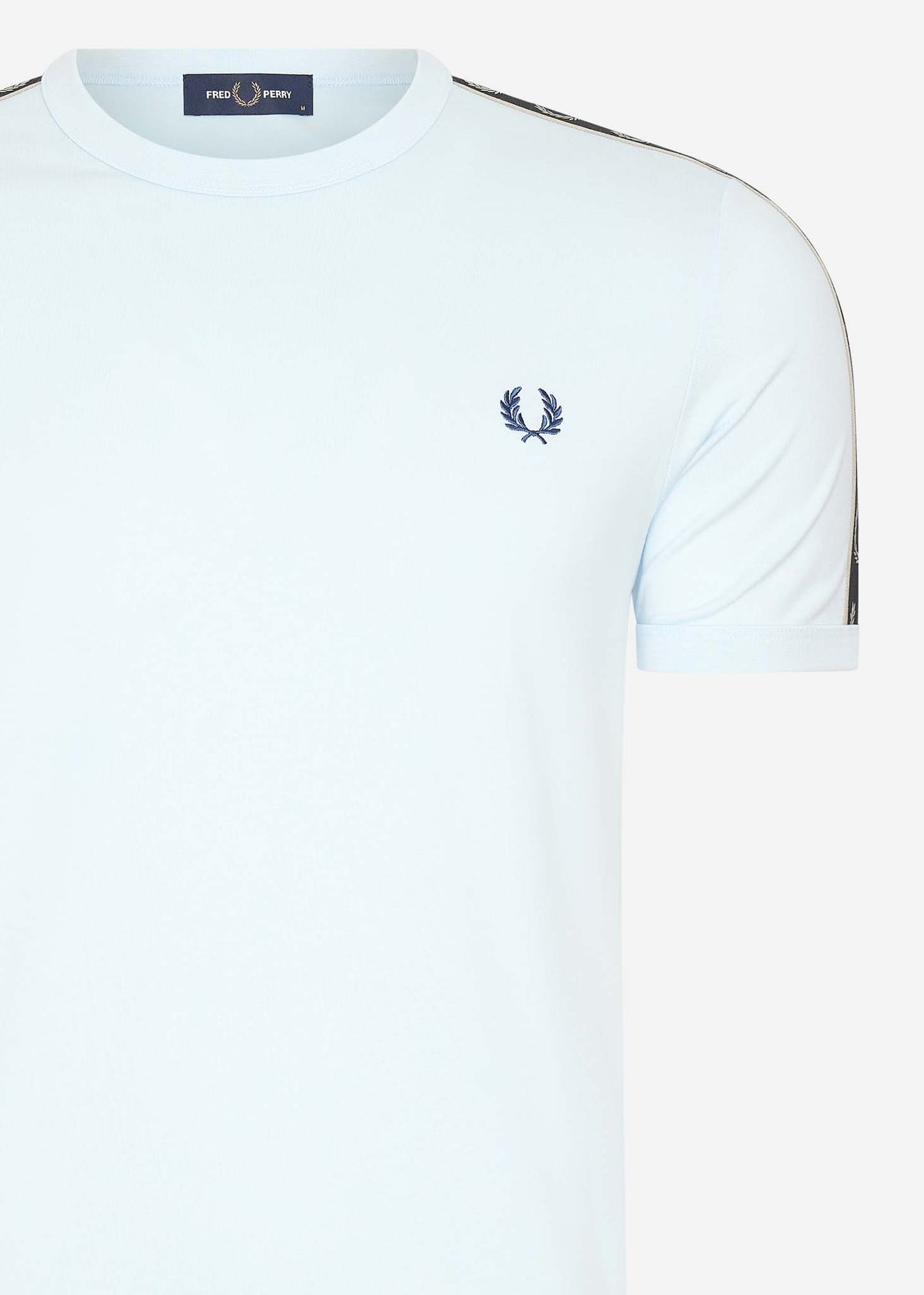 Fred Perry T-shirts Contrast tape ringer t-shirt - lightice wrmgrey