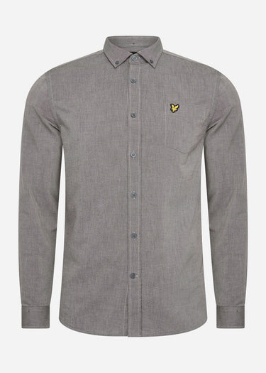 Lyle & Scott Overhemden Regular fit light weight oxford shirt - cove mountain moss