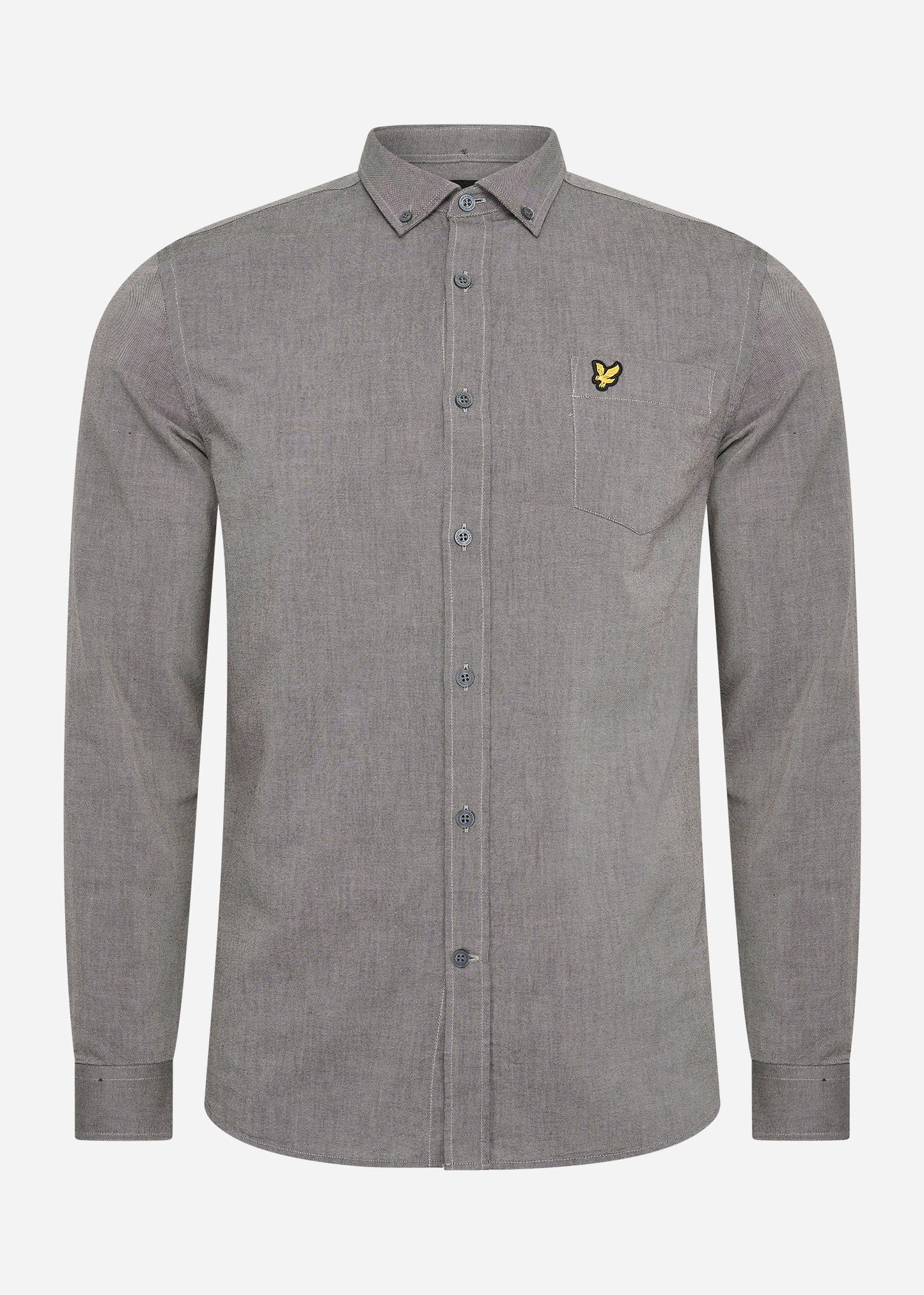 Lyle & Scott Overhemden Regular fit light weight oxford shirt - cove mountain moss